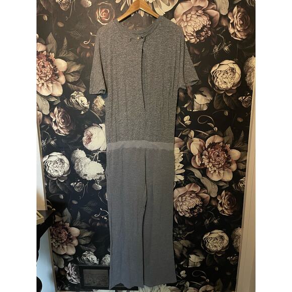 Monrow Maternity Dolman Jumpsuit in Gray Size Large - Picture 8 of 10